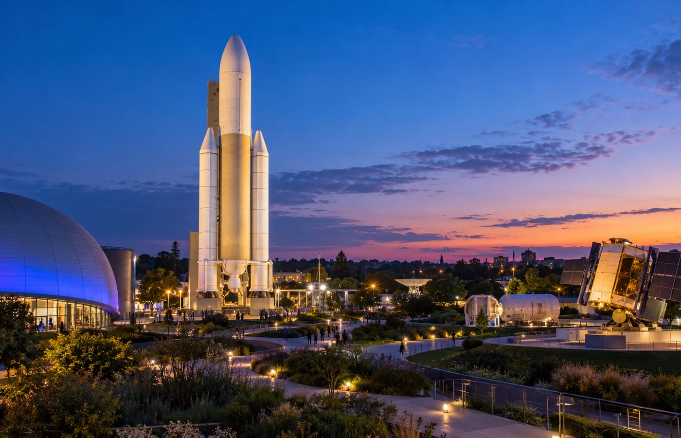 จรวดจำลองที่ Cité de l’Espace เมืองตูลูส